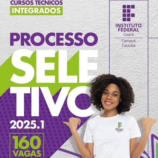 Imagem - Processo Seletivo 2025 - Cursos Técnicos Integrados