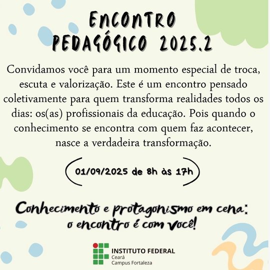 Encontro Pedagógico 2025.2