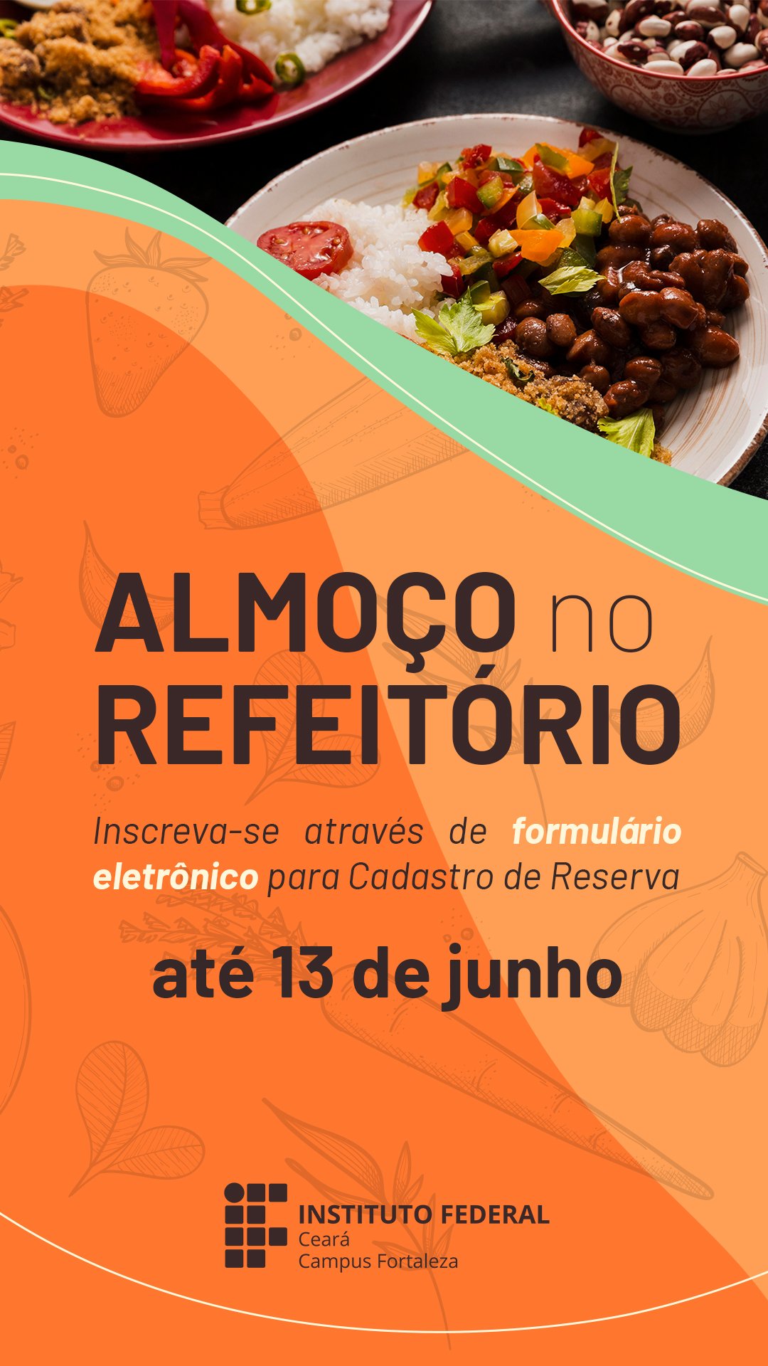 FOR imagem destaque formulário para almoço no refeitório