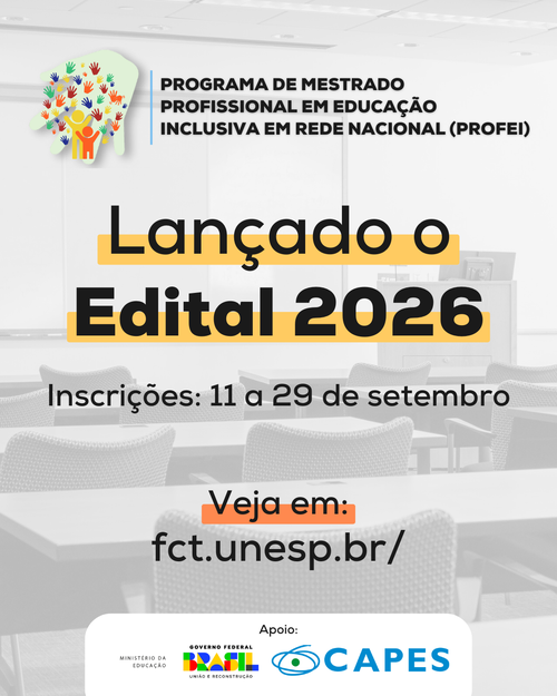 Feed - PROFEI 2026 - Lançamento do edital