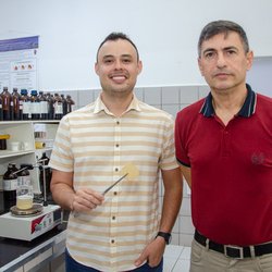 Pesquisadores Luiz Paulo e Ricardo Leite na Ufersa