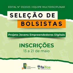 Quadrado - Seleção de bolsistas para ED