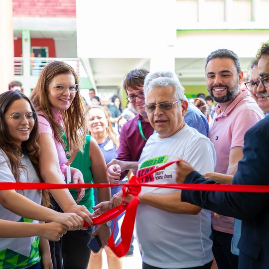 Solenidade marcou a entrega do novo refeitório acadêmico do campus Tabuleiro do Norte (Foto: Julio Pio/IFCE)