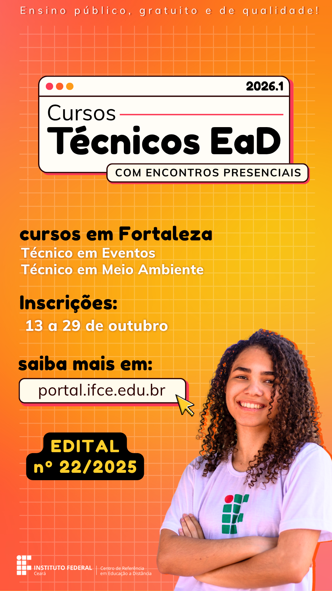 Imagem destaque PS 2026-1 cursos técnicos EaD