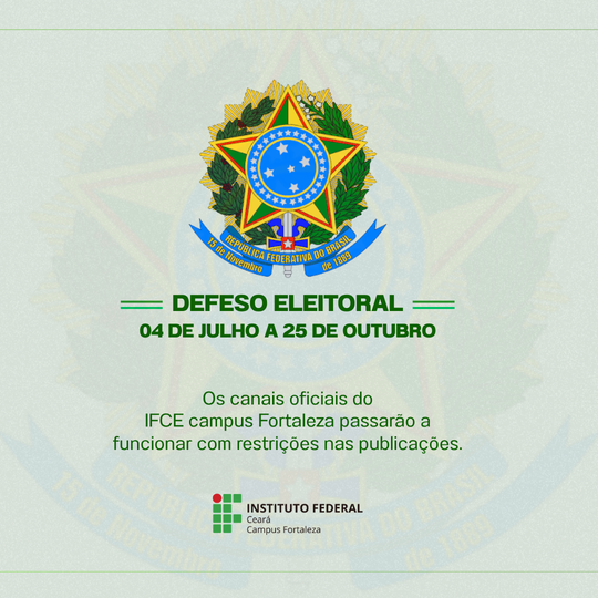 FOR Defeso Eleitoral