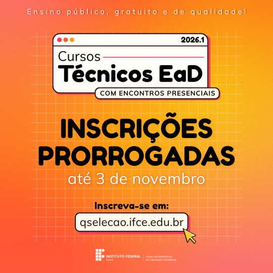 Portal - Notícia - Inscrições prorrogadas