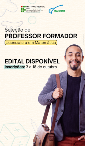 Ps. Professor Formador -  Edital disponível