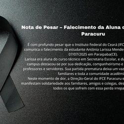 Nota de Pesar