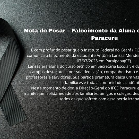 Nota de Pesar