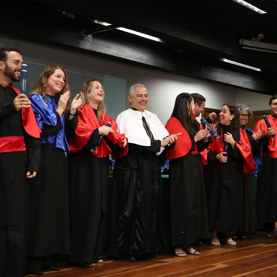 Titulação da pós-graduação (Foto: Francisco Costa)