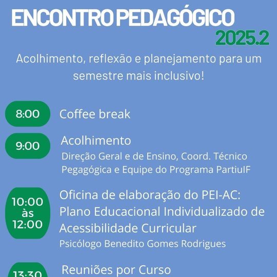 Encontro Pedagógico 2025.2