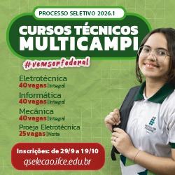 Processo seletivo IFCE Cedro