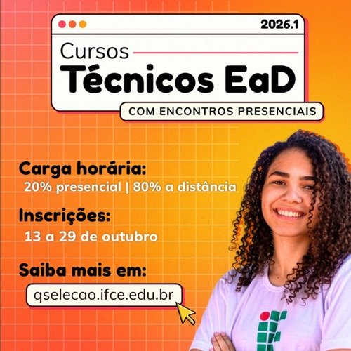 Edital de vagas para novos alunos curso técnico em administração