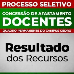 Afastamento do docentes-recurso da inscrições deferidas