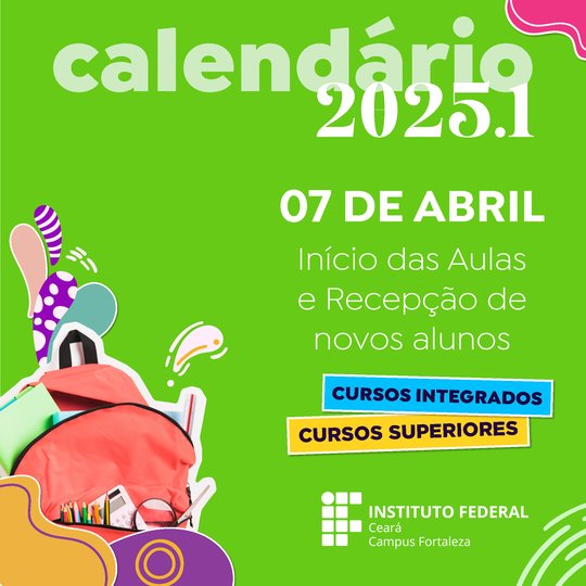 Volta às aulas 2025.1
