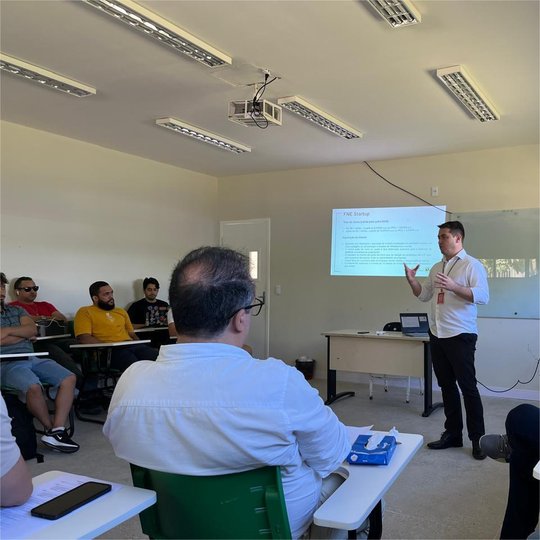 Palestra sobre Hub de Inovação do BNB. Imagem: divulgação