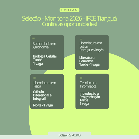 monitoria 2026 tiangua