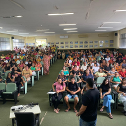 Momento do Seminário de Integração dos cursos técnicos integrados